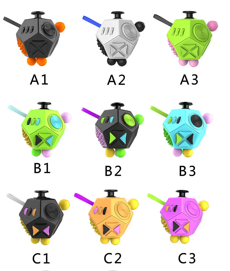 Fidget Cube Toy for Anxiety & Stress Relief – EDC Sensory Dice for Kids & Adults | Focus Toy for Autism, ADHD & Fidgeting