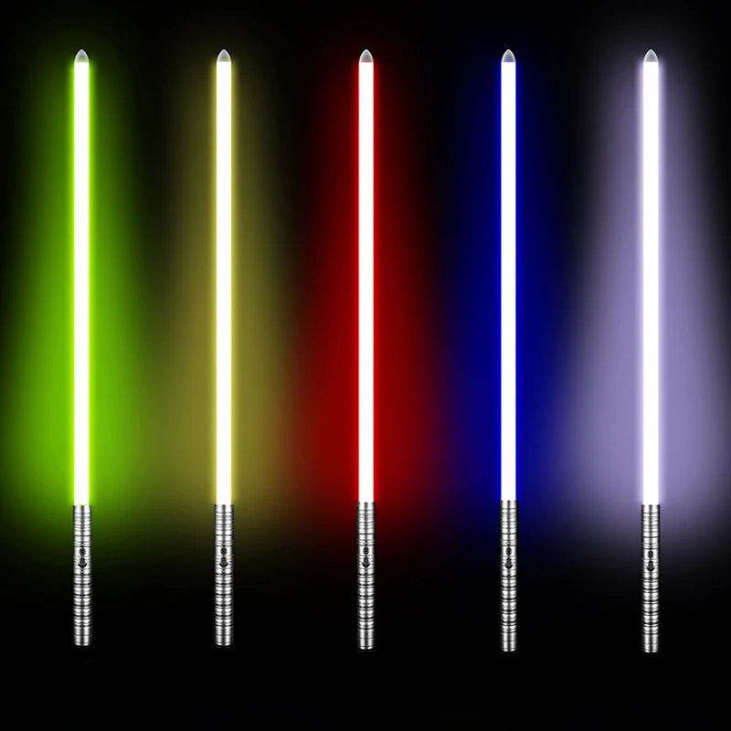 RGB Metal Lightsaber Toy – LED Light Up Laser Sword for Kids & Adults, Dueling Saber with Sound Effects