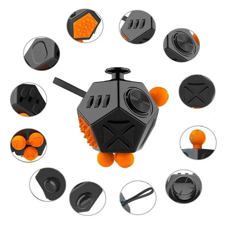 Fidget Cube Toy for Anxiety & Stress Relief – EDC Sensory Dice for Kids & Adults | Focus Toy for Autism, ADHD & Fidgeting