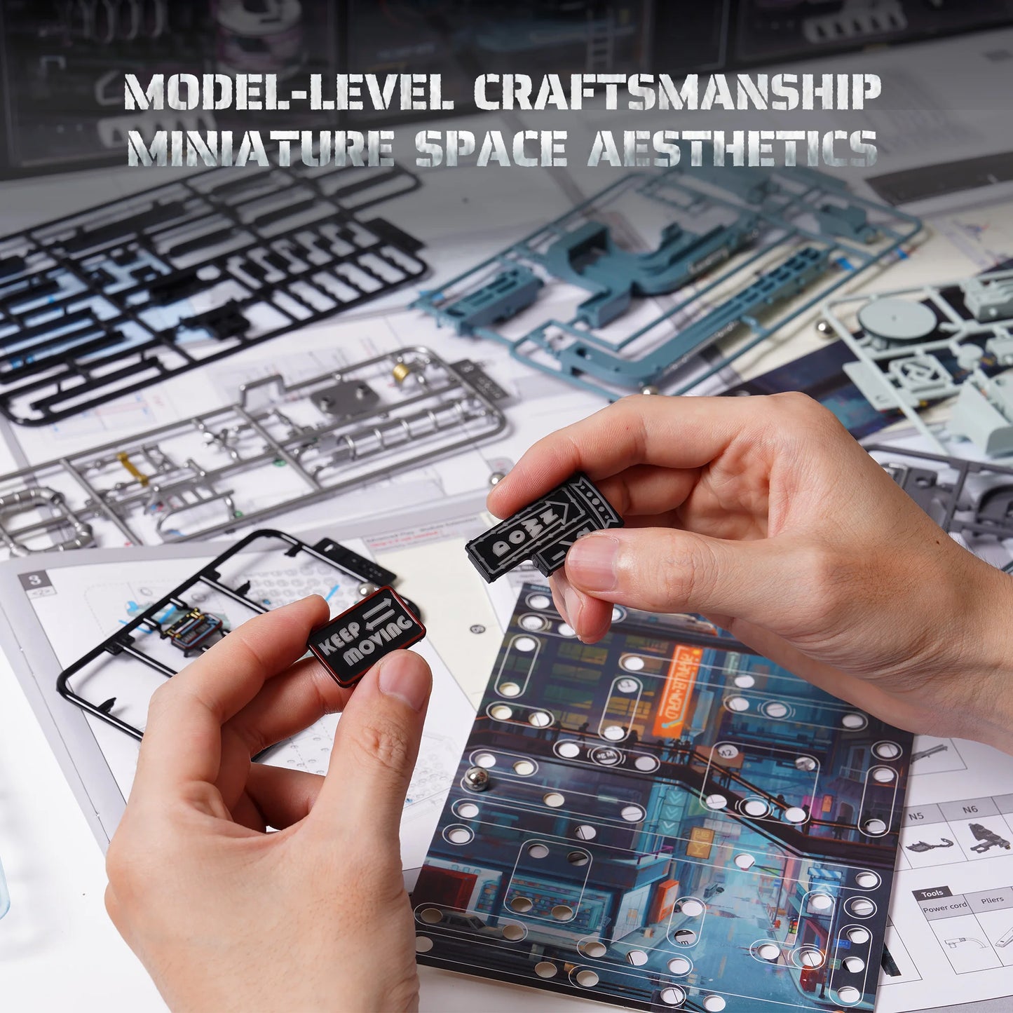 Robotime The Last City Marble Run – Futuristic Cyberpunk 3D Puzzle Model Kit | Automatic Marble Track & Gaming Decor Gift for Men