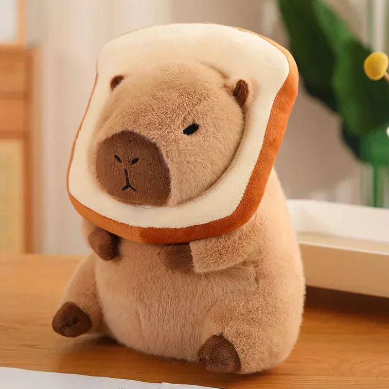 Capybara Bread Plush Toy – Cute Anime Stuffed Animal Toast Doll | Creative Gift for Girls, Kids & Girlfriend Birthday Surprise