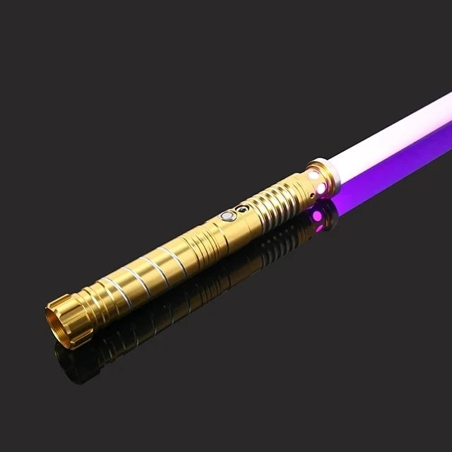 RGB Metal Lightsaber Toy – LED Light Up Laser Sword for Kids & Adults, Dueling Saber with Sound Effects