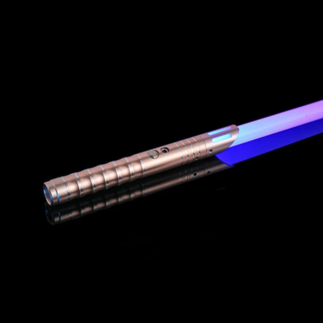 RGB Metal Lightsaber Toy – LED Light Up Laser Sword for Kids & Adults, Dueling Saber with Sound Effects