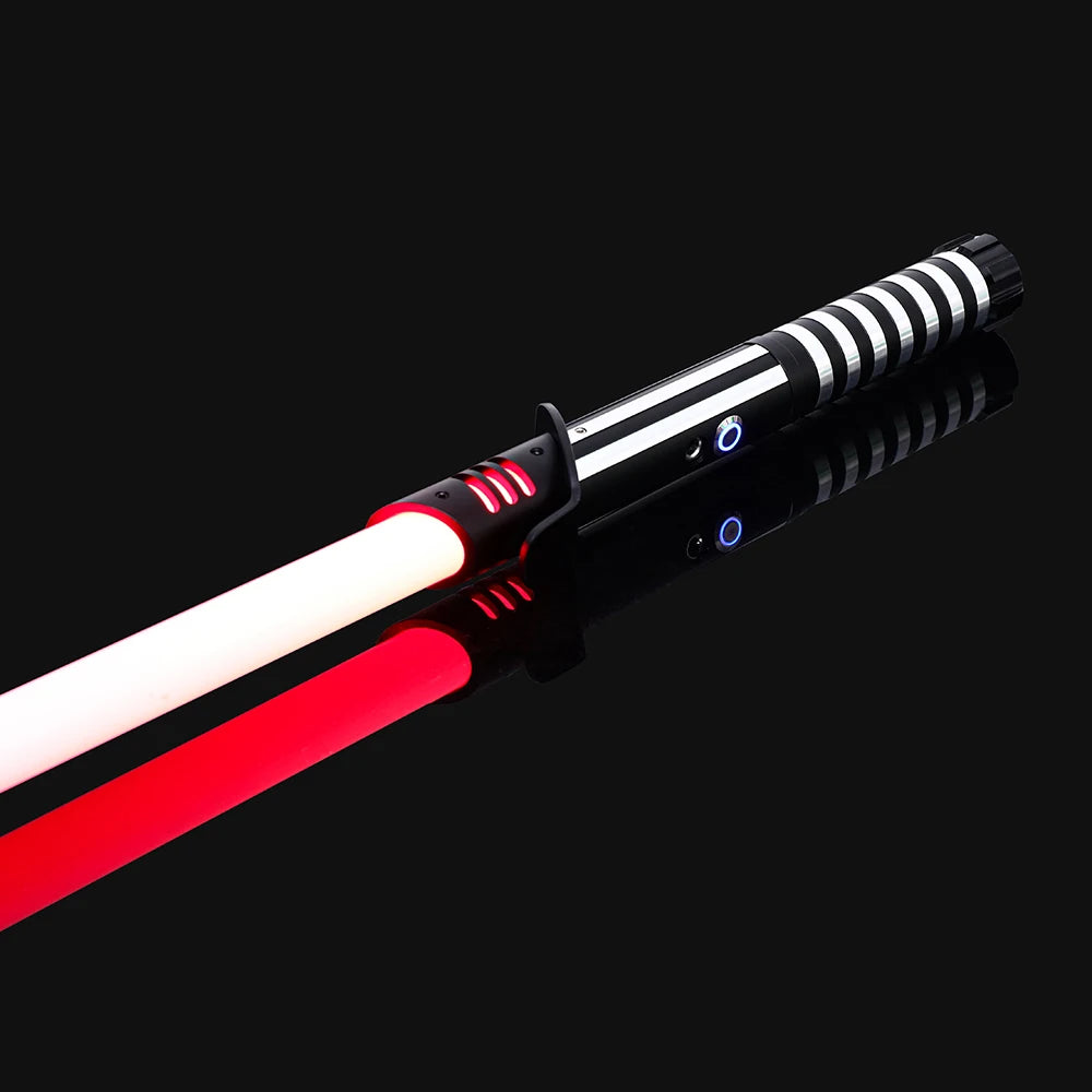 RGB Metal Lightsaber Toy – LED Light Up Laser Sword for Kids & Adults, Dueling Saber with Sound Effects
