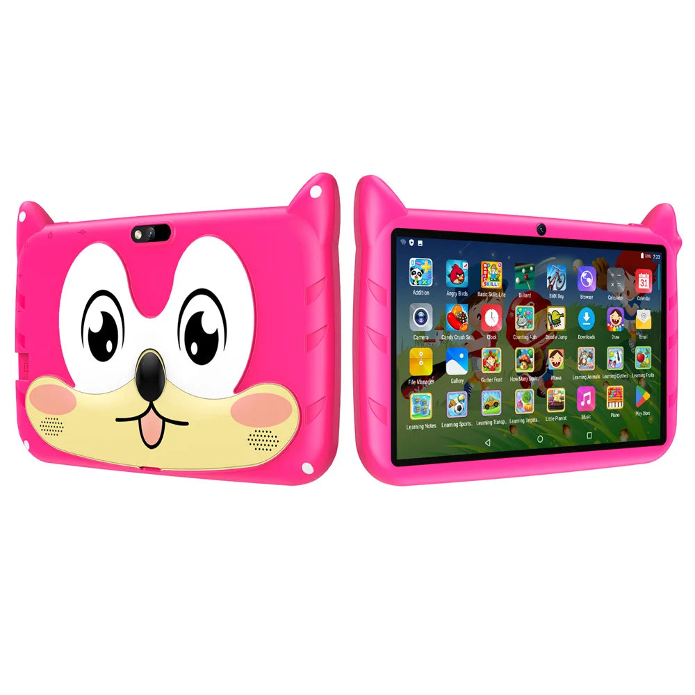 7-Inch Kids Tablet Android 13 – 4GB RAM 64GB ROM, 1TB Expandable, 5G WiFi, Dual Camera, 4000mAh Battery | Child-Friendly Tablet with Parental Controls & Educational Apps