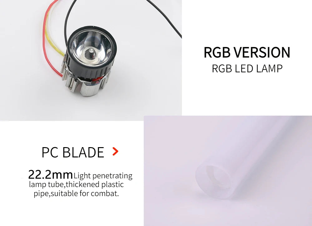 RGB Metal Lightsaber Toy – LED Light Up Laser Sword for Kids & Adults, Dueling Saber with Sound Effects