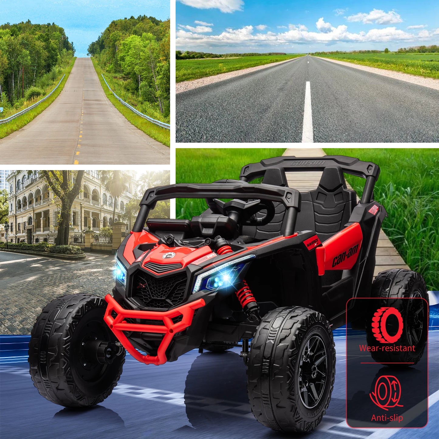 Kids Electric Ride-On UTV Car – Off-Road Truck with Remote Control and Large Seat | Battery Powered Ride-On Vehicle for Toddlers and Kids