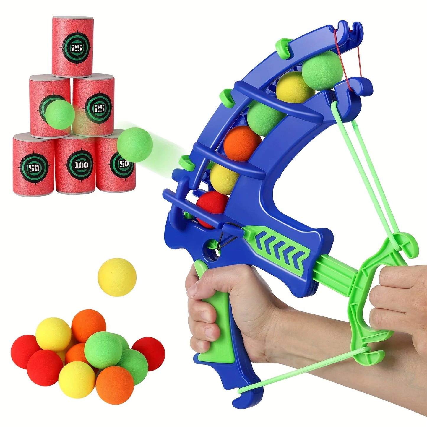 Soft Bullet Bow and Arrow Toy for Kids – Safe Target Practice Shooting Set with Foam Darts | Educational Indoor Archery Toy for Children