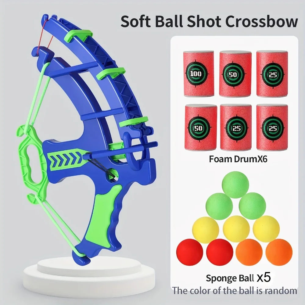 Soft Bullet Bow and Arrow Toy for Kids – Safe Target Practice Shooting Set with Foam Darts | Educational Indoor Archery Toy for Children