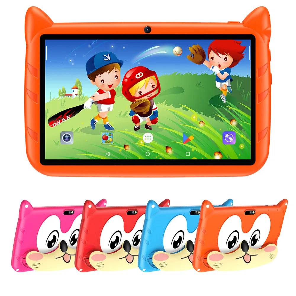 7-Inch Kids Tablet Android 13 – 4GB RAM 64GB ROM, 1TB Expandable, 5G WiFi, Dual Camera, 4000mAh Battery | Child-Friendly Tablet with Parental Controls & Educational Apps
