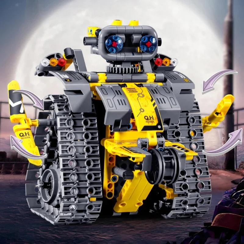 520-Piece 3-IN-1 Robot Building Kit – Remote & APP Controlled STEM Toy for Kids