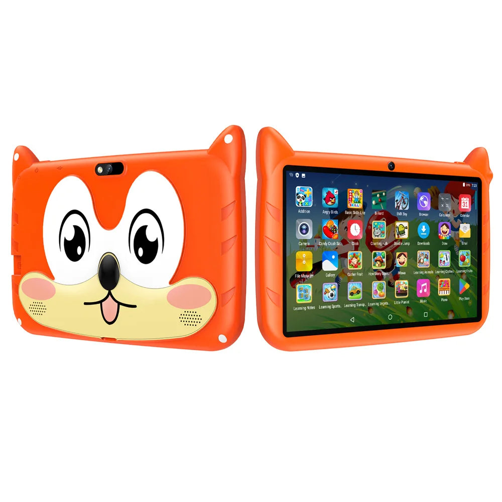 7-Inch Kids Tablet Android 13 – 4GB RAM 64GB ROM, 1TB Expandable, 5G WiFi, Dual Camera, 4000mAh Battery | Child-Friendly Tablet with Parental Controls & Educational Apps