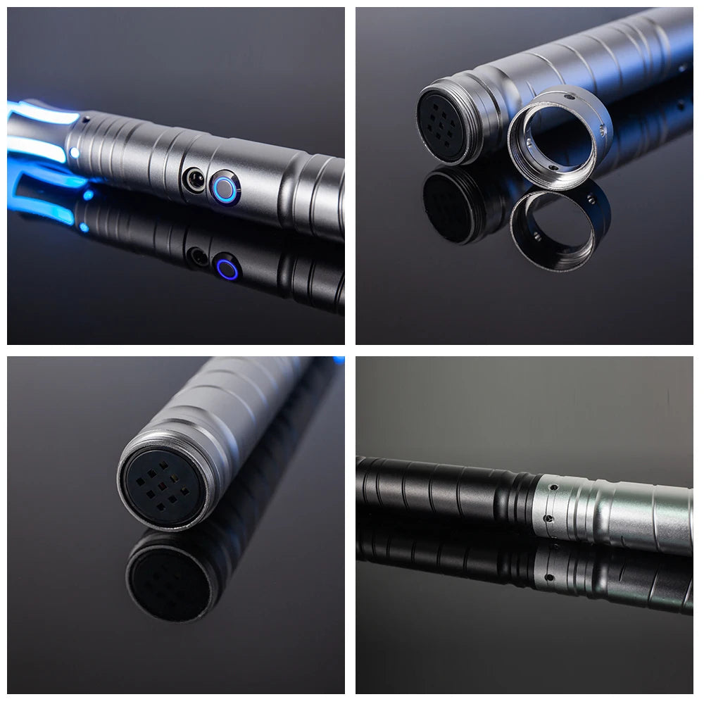 RGB Metal Lightsaber Toy – LED Light Up Laser Sword for Kids & Adults, Dueling Saber with Sound Effects