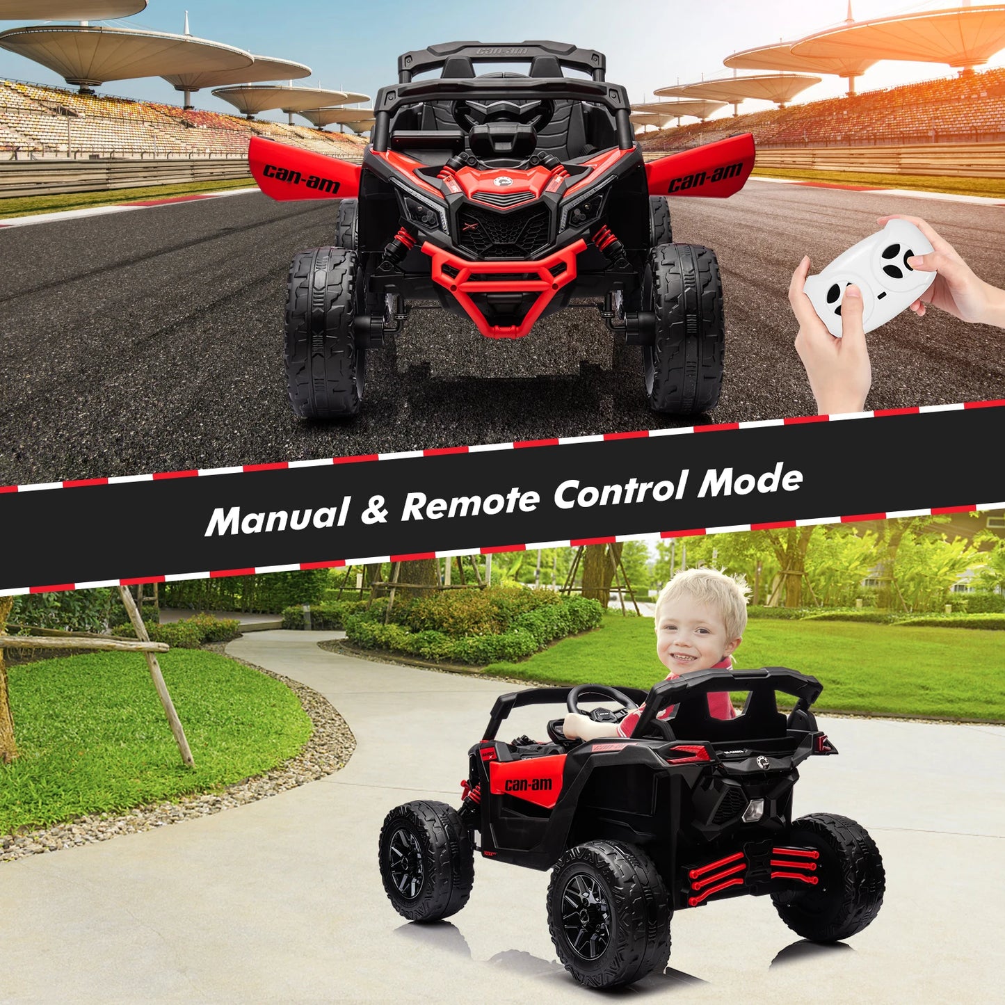 Kids Electric Ride-On UTV Car – Off-Road Truck with Remote Control and Large Seat | Battery Powered Ride-On Vehicle for Toddlers and Kids
