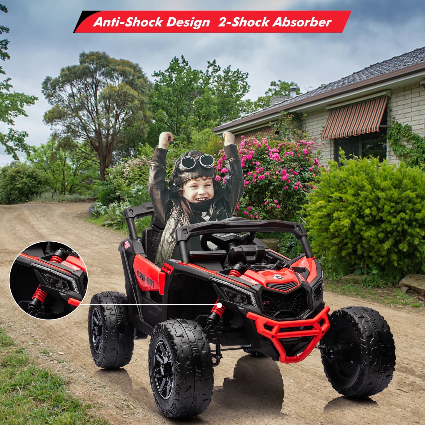 Kids Electric Ride-On UTV Car – Off-Road Truck with Remote Control and Large Seat | Battery Powered Ride-On Vehicle for Toddlers and Kids