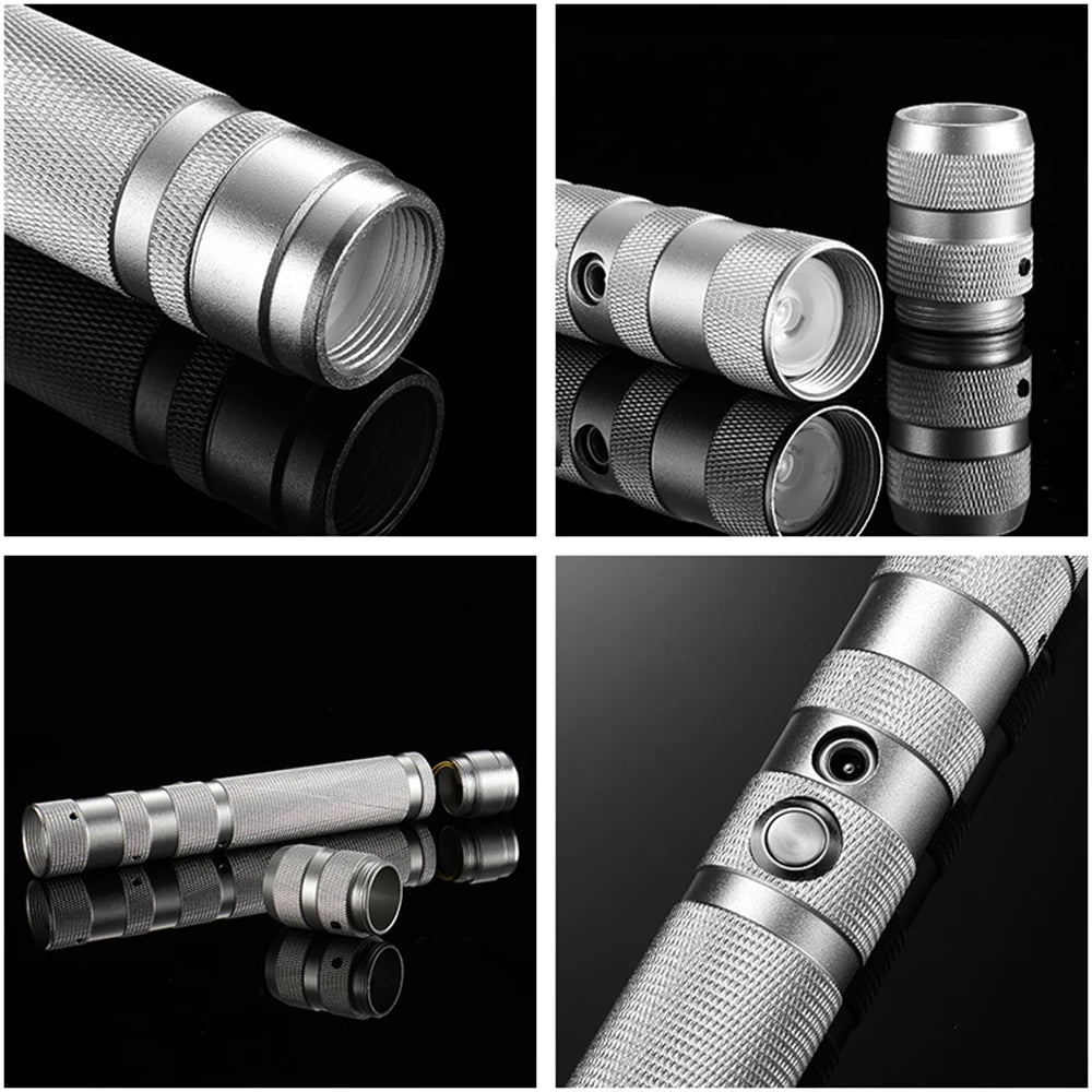 RGB Metal Lightsaber Toy – LED Light Up Laser Sword for Kids & Adults, Dueling Saber with Sound Effects
