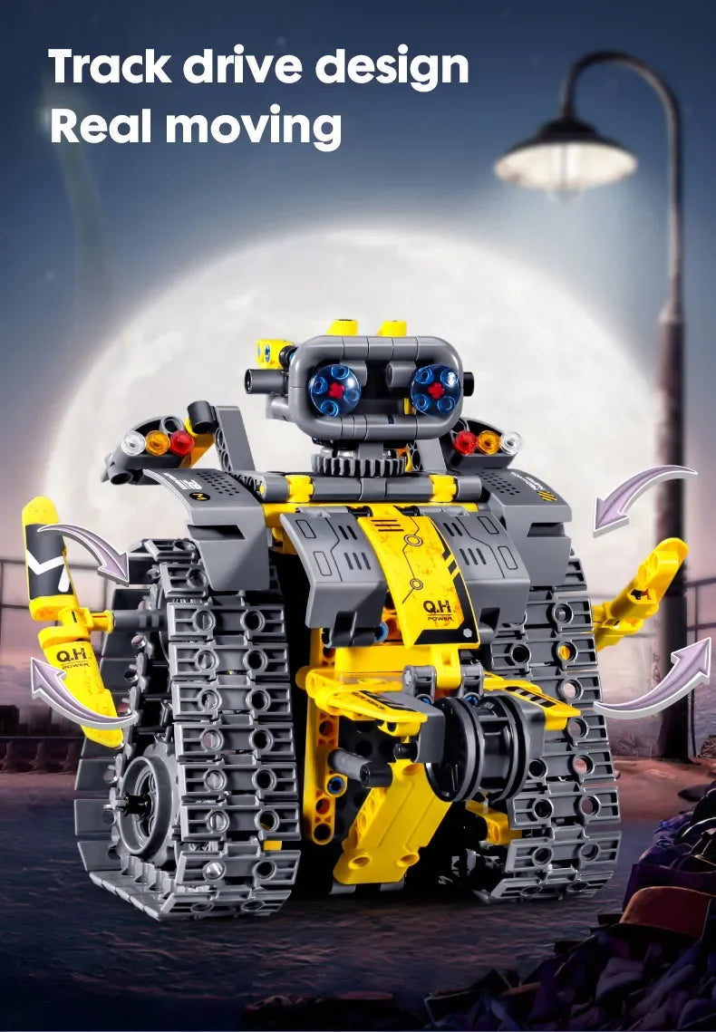 520-Piece 3-IN-1 Robot Building Kit – Remote & APP Controlled STEM Toy for Kids