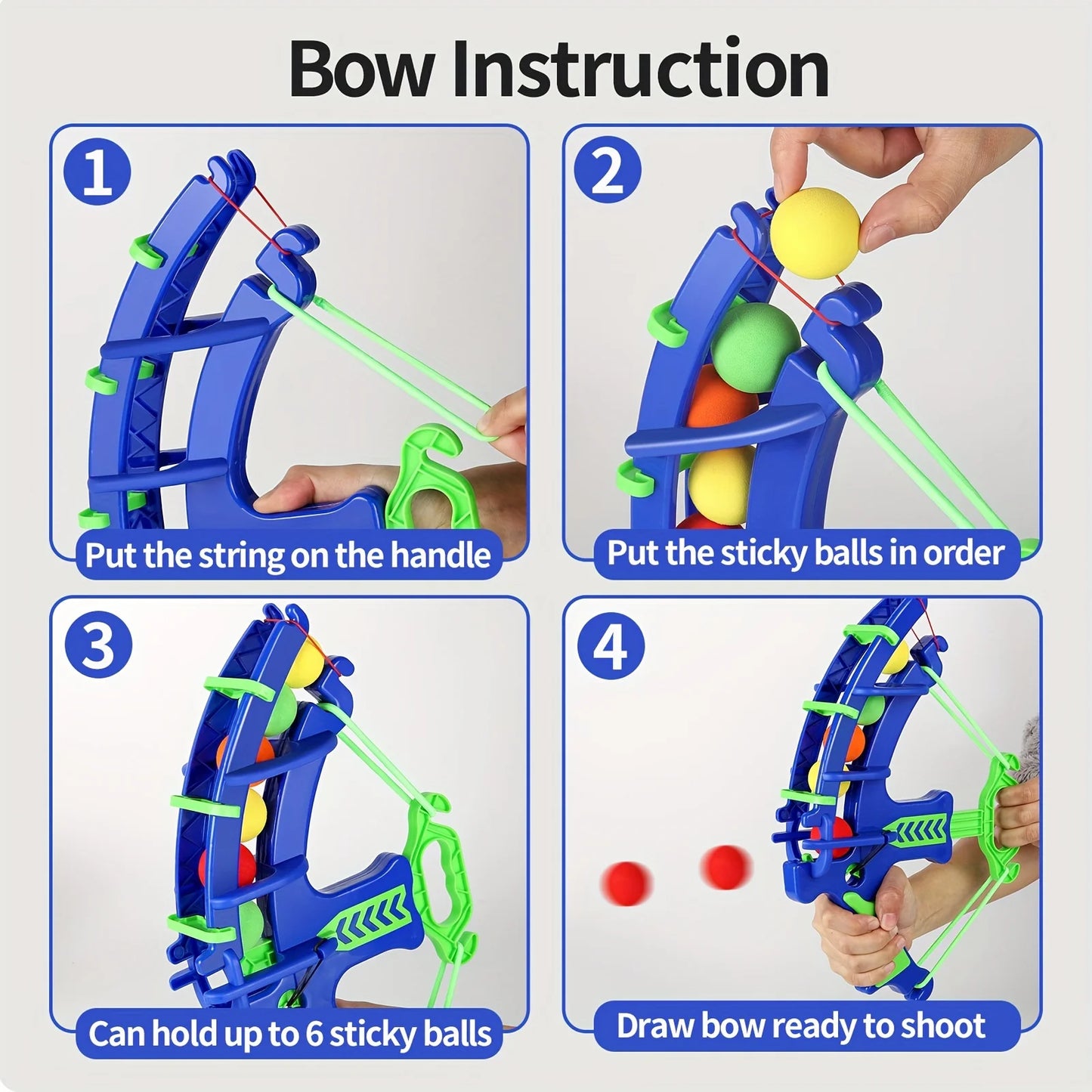 Soft Bullet Bow and Arrow Toy for Kids – Safe Target Practice Shooting Set with Foam Darts | Educational Indoor Archery Toy for Children