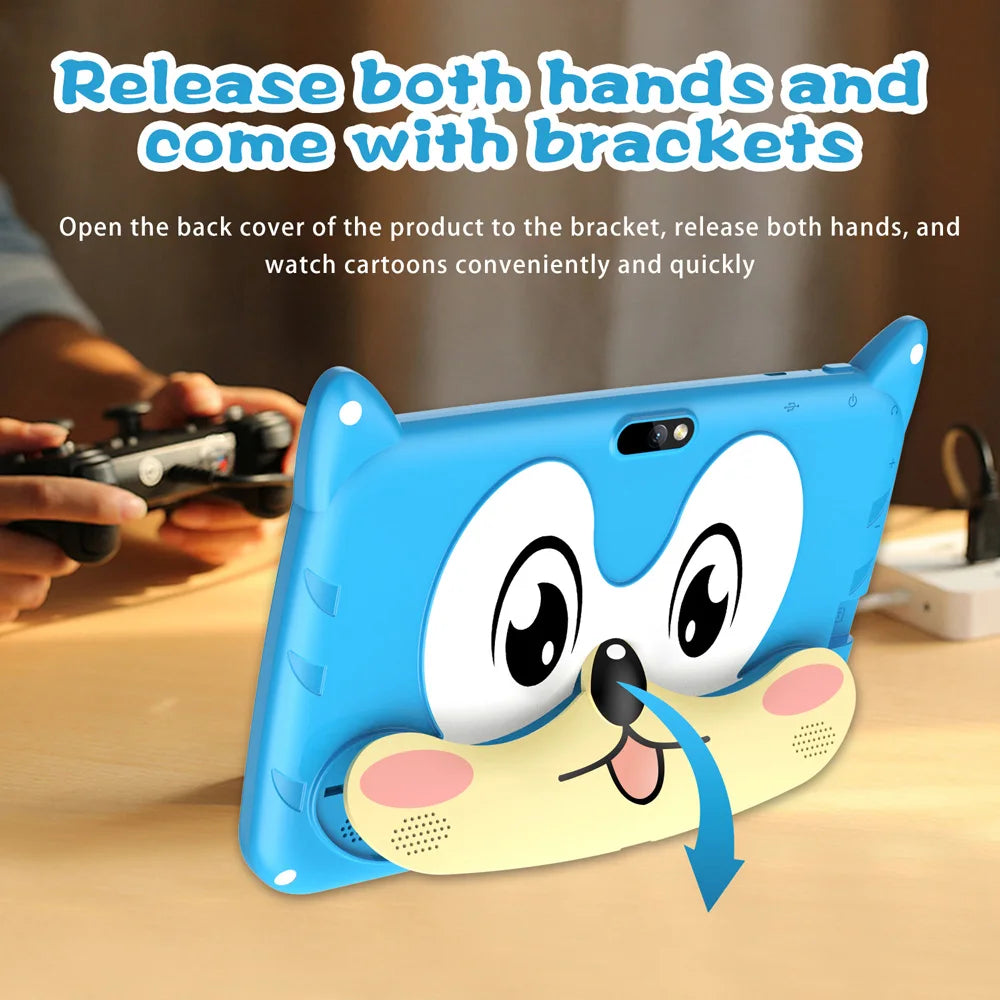7-Inch Kids Tablet Android 13 – 4GB RAM 64GB ROM, 1TB Expandable, 5G WiFi, Dual Camera, 4000mAh Battery | Child-Friendly Tablet with Parental Controls & Educational Apps