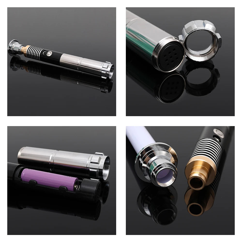RGB Metal Lightsaber Toy – LED Light Up Laser Sword for Kids & Adults, Dueling Saber with Sound Effects