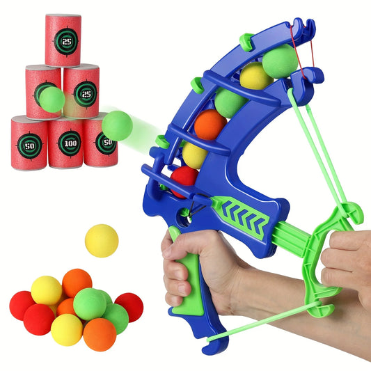 Soft Bullet Bow and Arrow Toy for Kids – Safe Target Practice Shooting Set with Foam Darts | Educational Indoor Archery Toy for Children